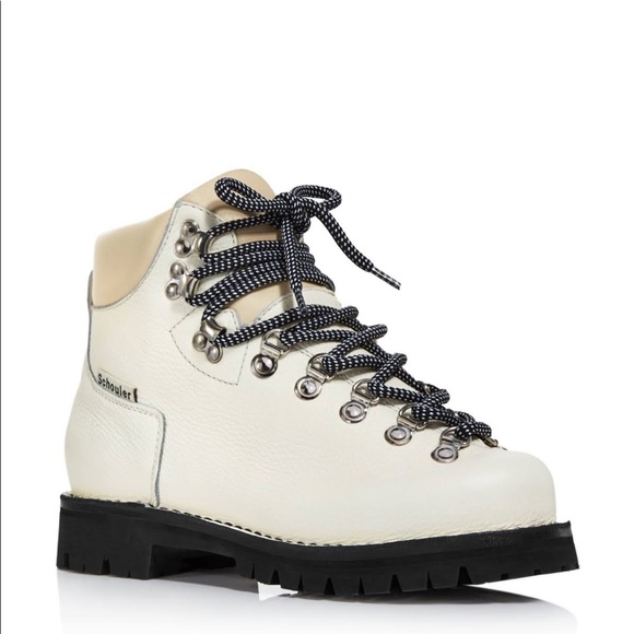 Proenza Schouler Lace-up Ankle Boots In 101 White. NBW too small for me! Size 6 - Picture 5 of 8